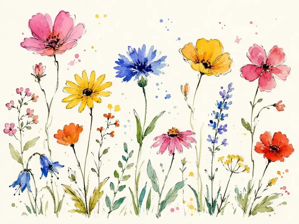 illustration fleurs